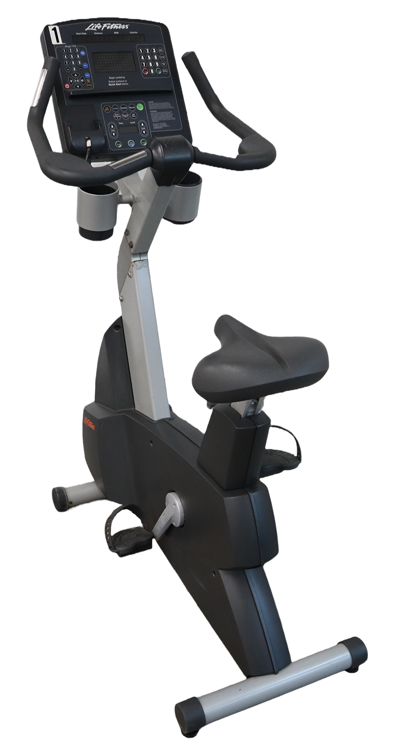 Used Life Fitness CLSC Integrity CLB108 Upright Stationary Bike