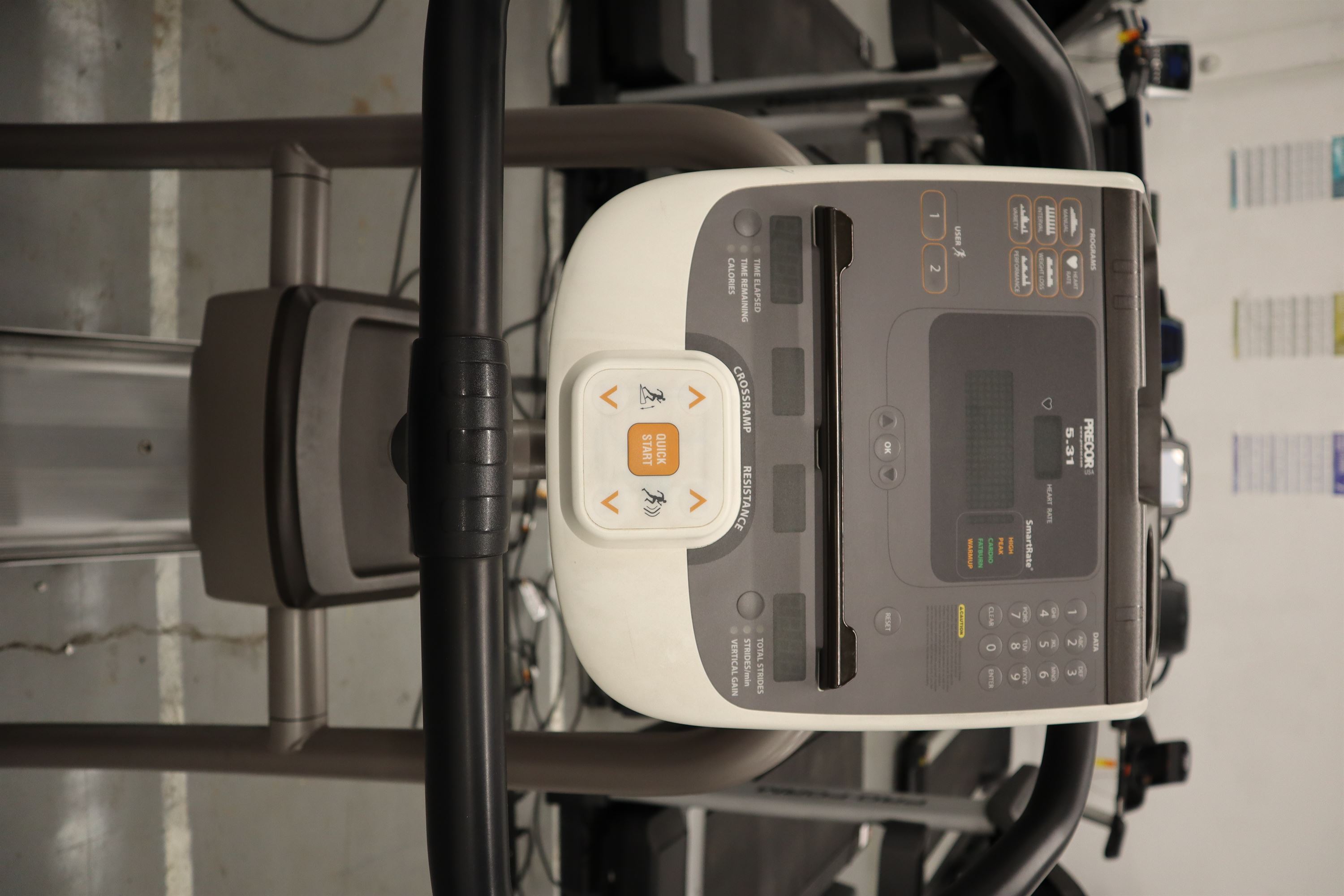 Used Precor EFX 5.31 AMWEB0 Adjustable Inline Elliptical