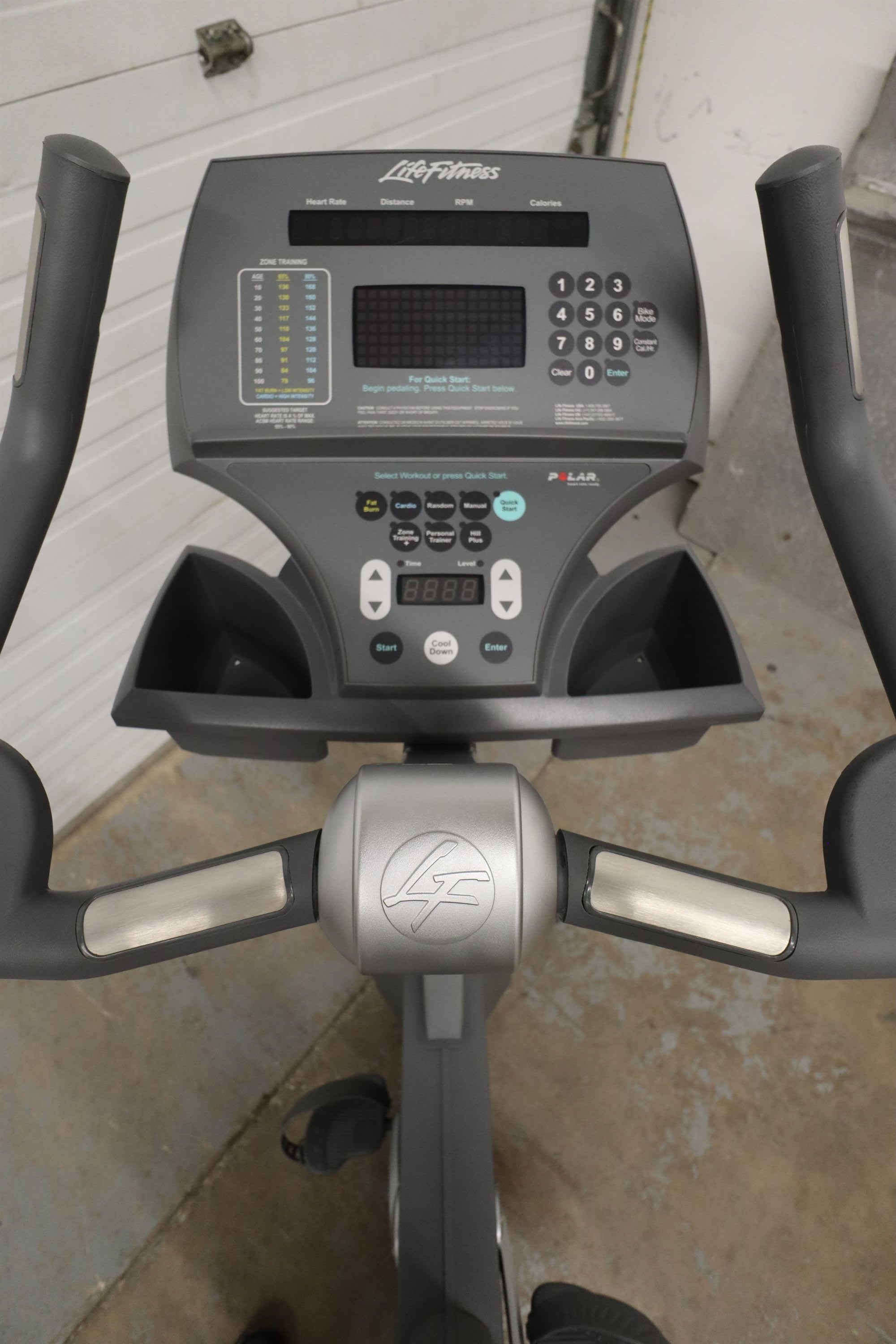 Used Life Fitness 95Ci Upright Stationary Bike