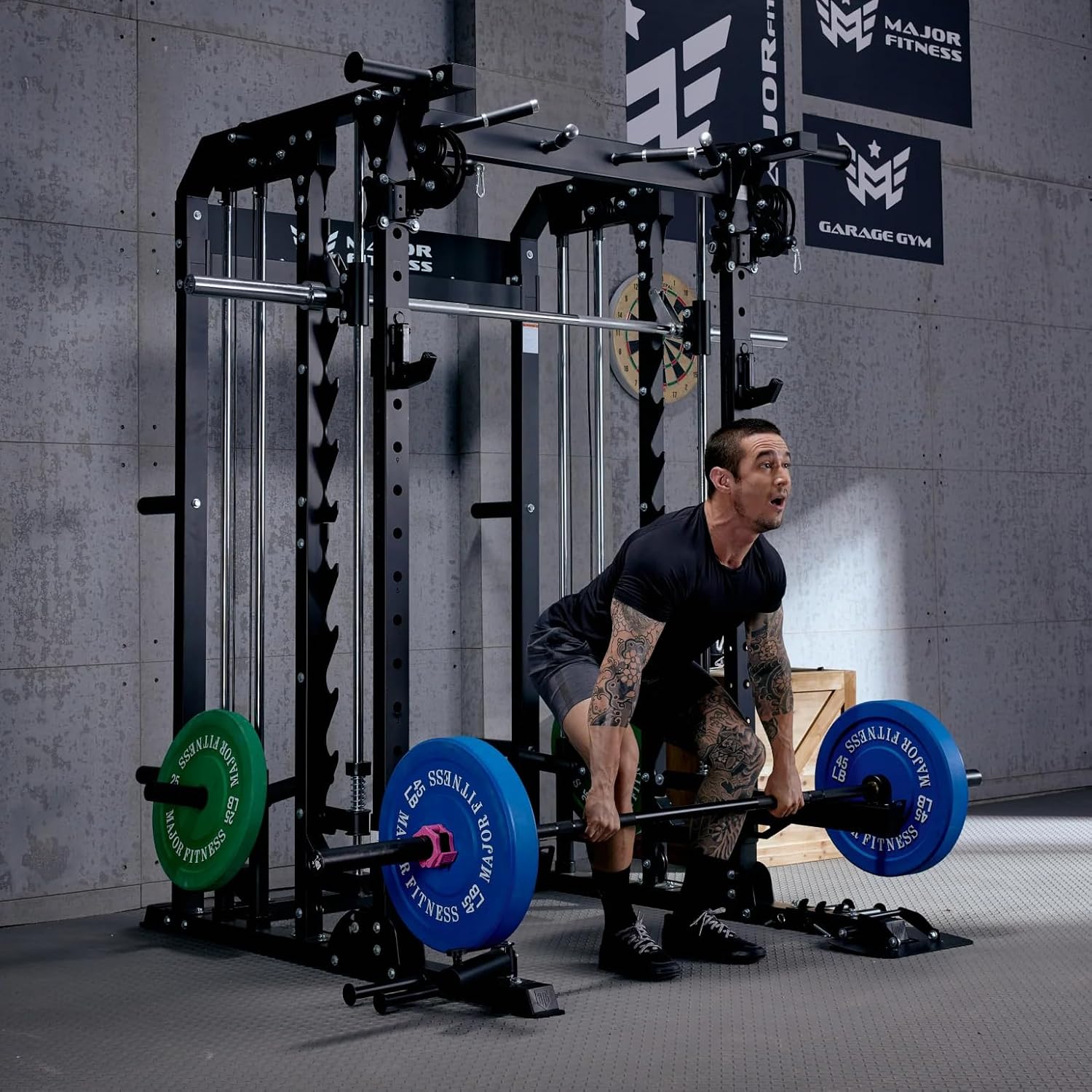 New Hydra Fitness Exchange Major Fitness All-in-One B52 Standard Home Gym Smith Machine | Plate Loaded Functional Trainer | Squat Rack - FREE SHIPPING! Strength System