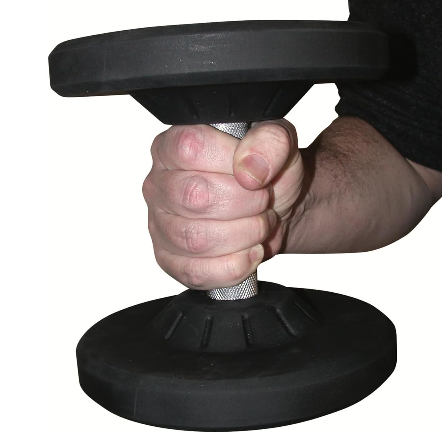 New Freeweights Barbell Pro Style Dumbbell Sets – 30mm Knurled Chrome Handles, Virgin Rubber Coating, Solid Steel Core, Durable Professional Weights for Strength Training at Home & Gym – 70LBs, Single York Freeweight