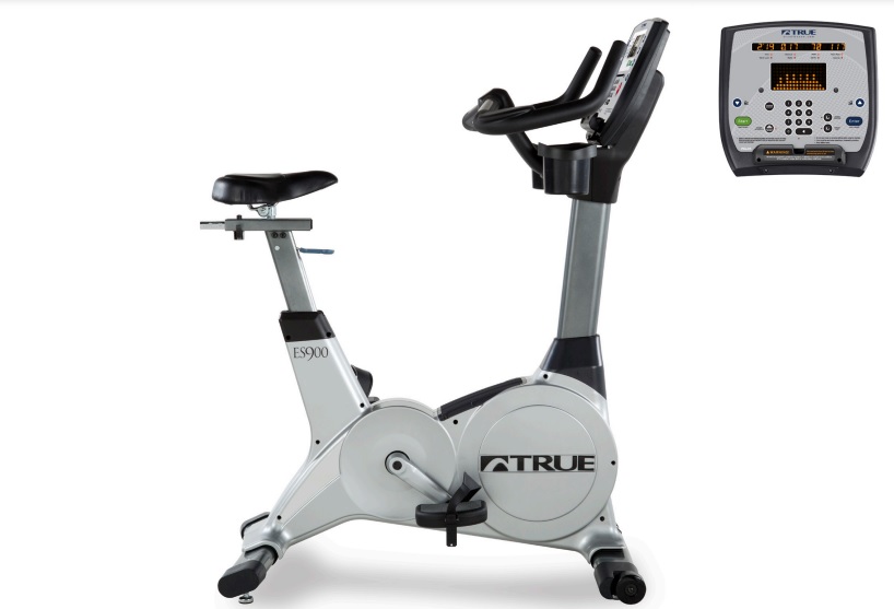 Used True Fitness ES900 w Emerge LED Console UES900-4 Upright Stationary Bike