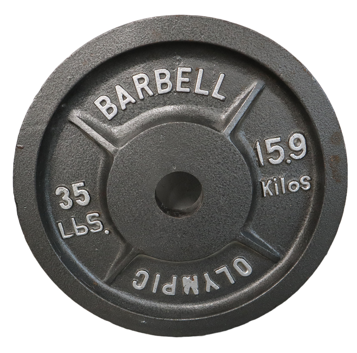 Used Olympic 35LB Barbell Plate Standard Freeweights & Accessories