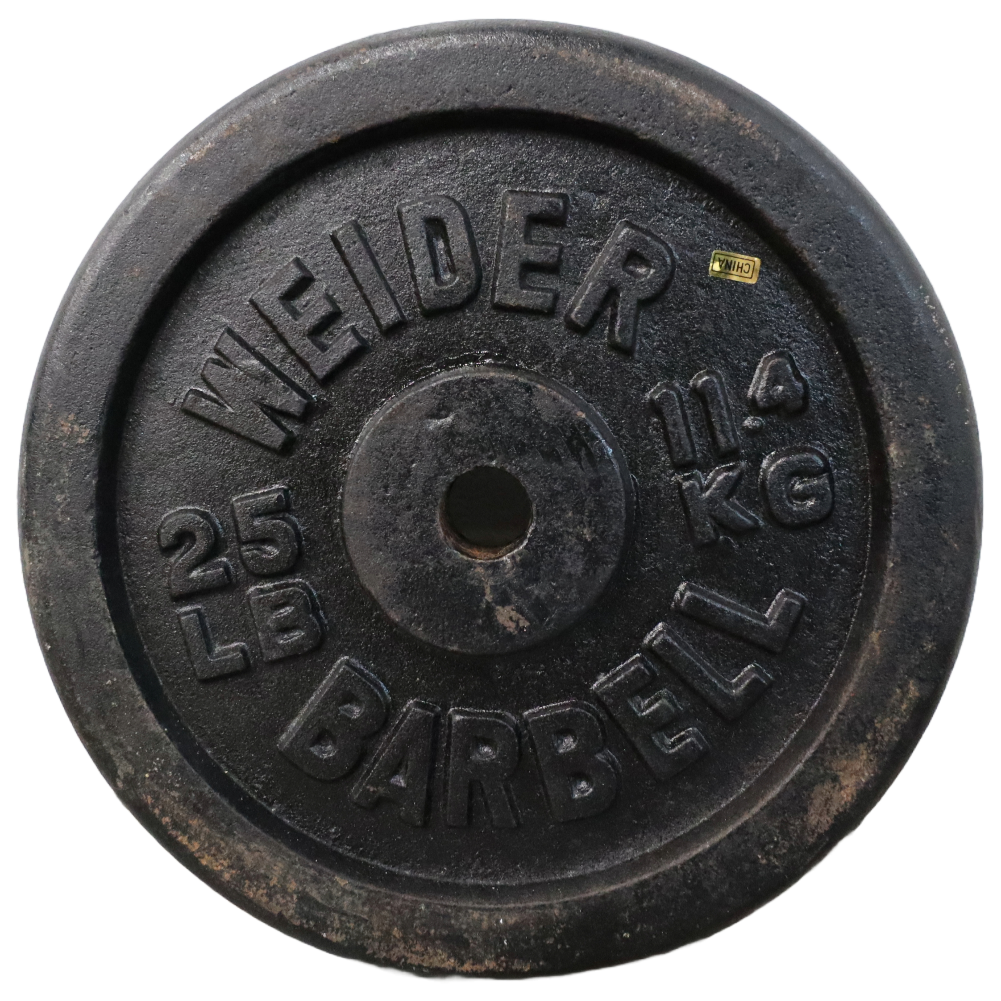 Used Weider Barbell 25LB Standard Plate Weight Freeweights & Accessories