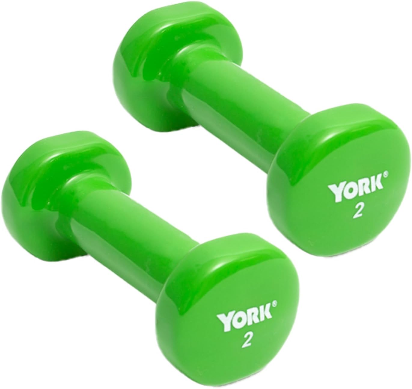 New York York Barbell Vinyl Coated Fitbell Dumbbell (2LB, Pack of 1, 2, 4) Freeweights & Accessories