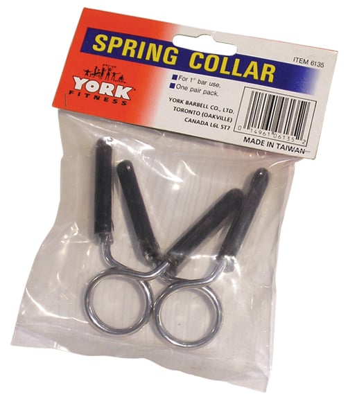 New York 1” Spring Collars w/ Rubber Handles Freeweights & Accessories