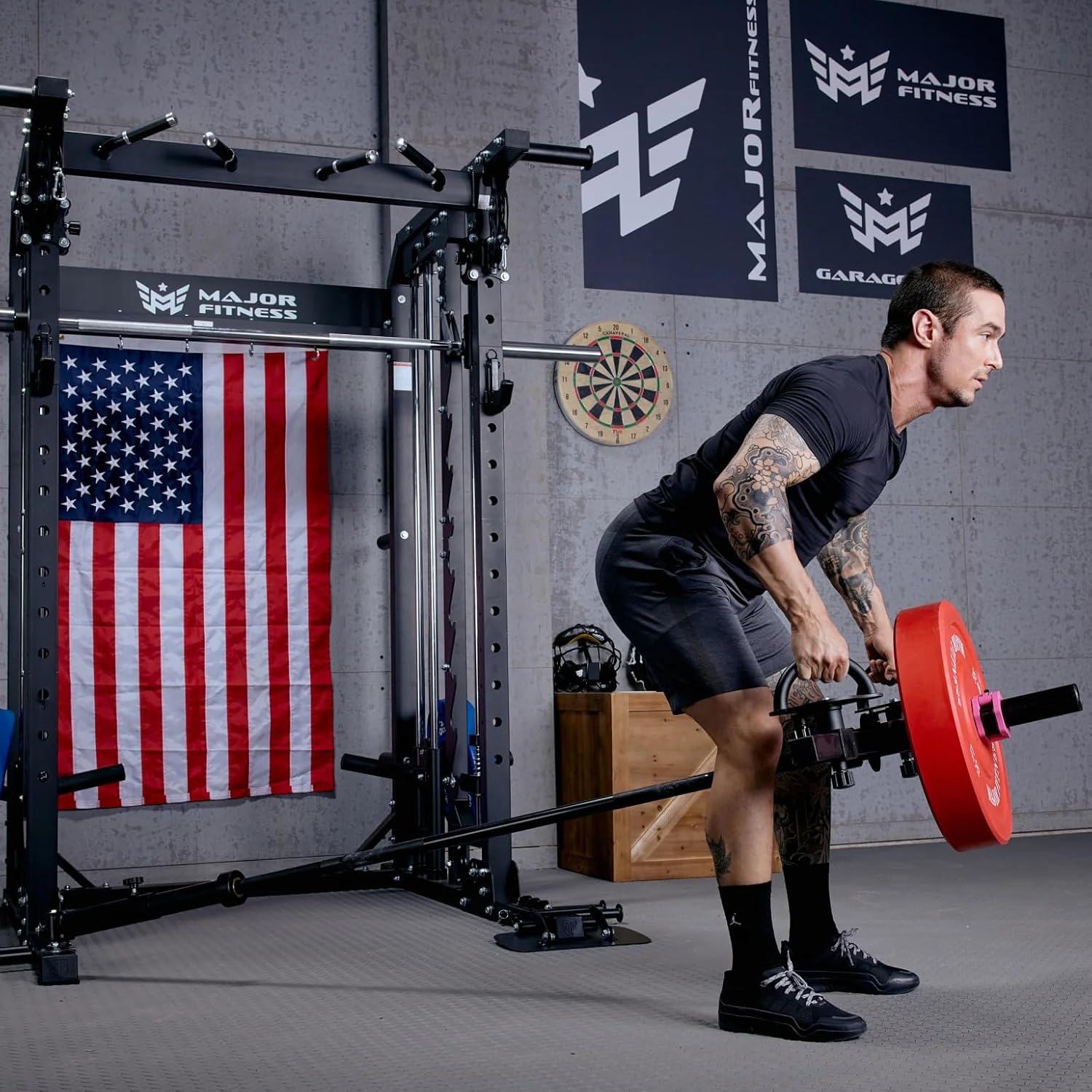 New Hydra Fitness Exchange Major Fitness All-in-One B52 Standard Home Gym Smith Machine | Plate Loaded Functional Trainer | Squat Rack - FREE SHIPPING! Strength System