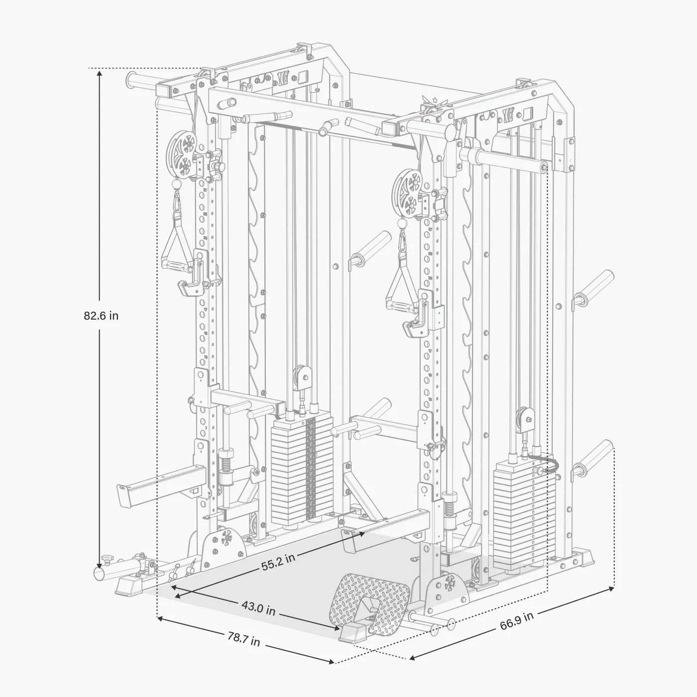 New Hydra Fitness Exchange Major Fitness All-in-One B52 Pro Home Gym Smith Machine | Functional Trainer | Squat Rack  *FREE SHIPPING* Strength System