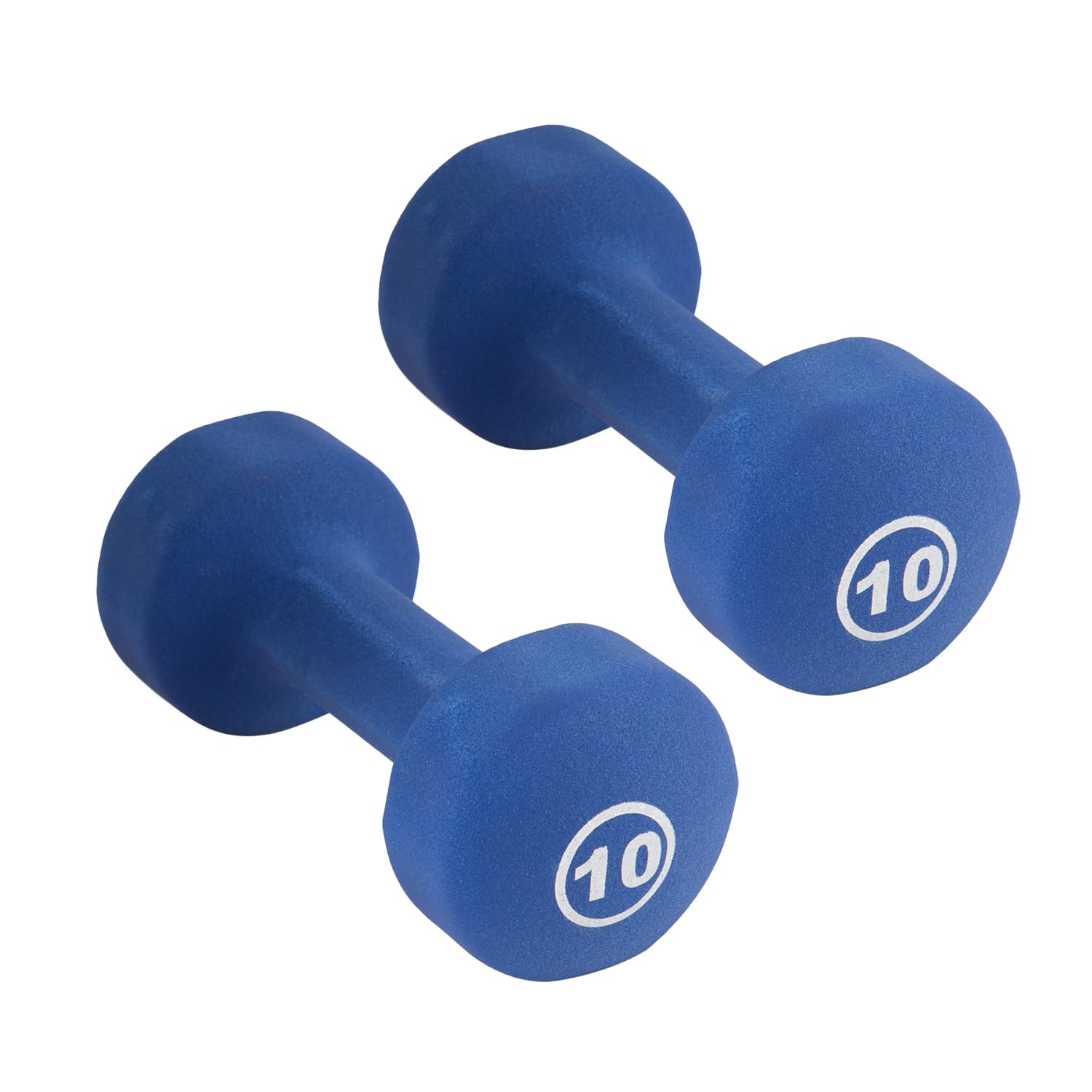 New Freeweights York Barbell Neoprene Coated Fitbell Dumbbell (10LB Pack of 2) York Freeweight