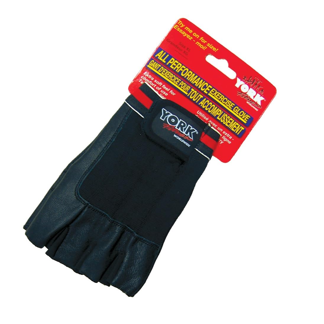 New Freeweights All Performance Exercise Gloves-Padded/ XLG York Freeweight
