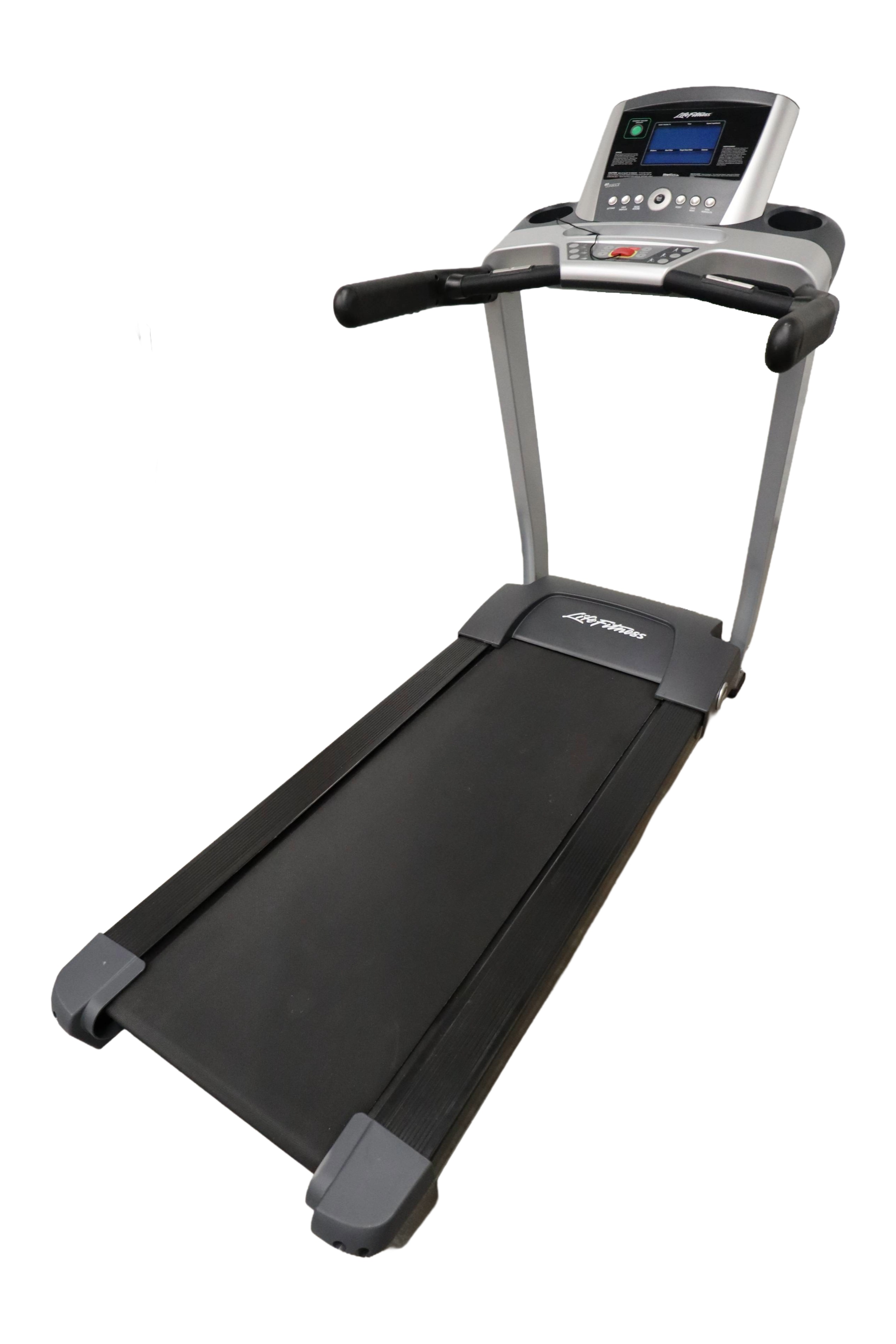 Used Life Fitness F3 W/Go Console F30718 Folding Treadmill