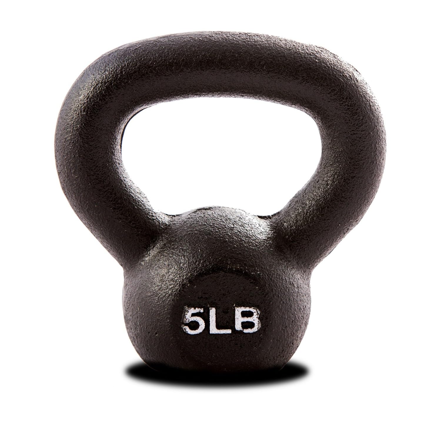 Barbell 5 lb Cast Iron Kettlebell | Matte Black Finish