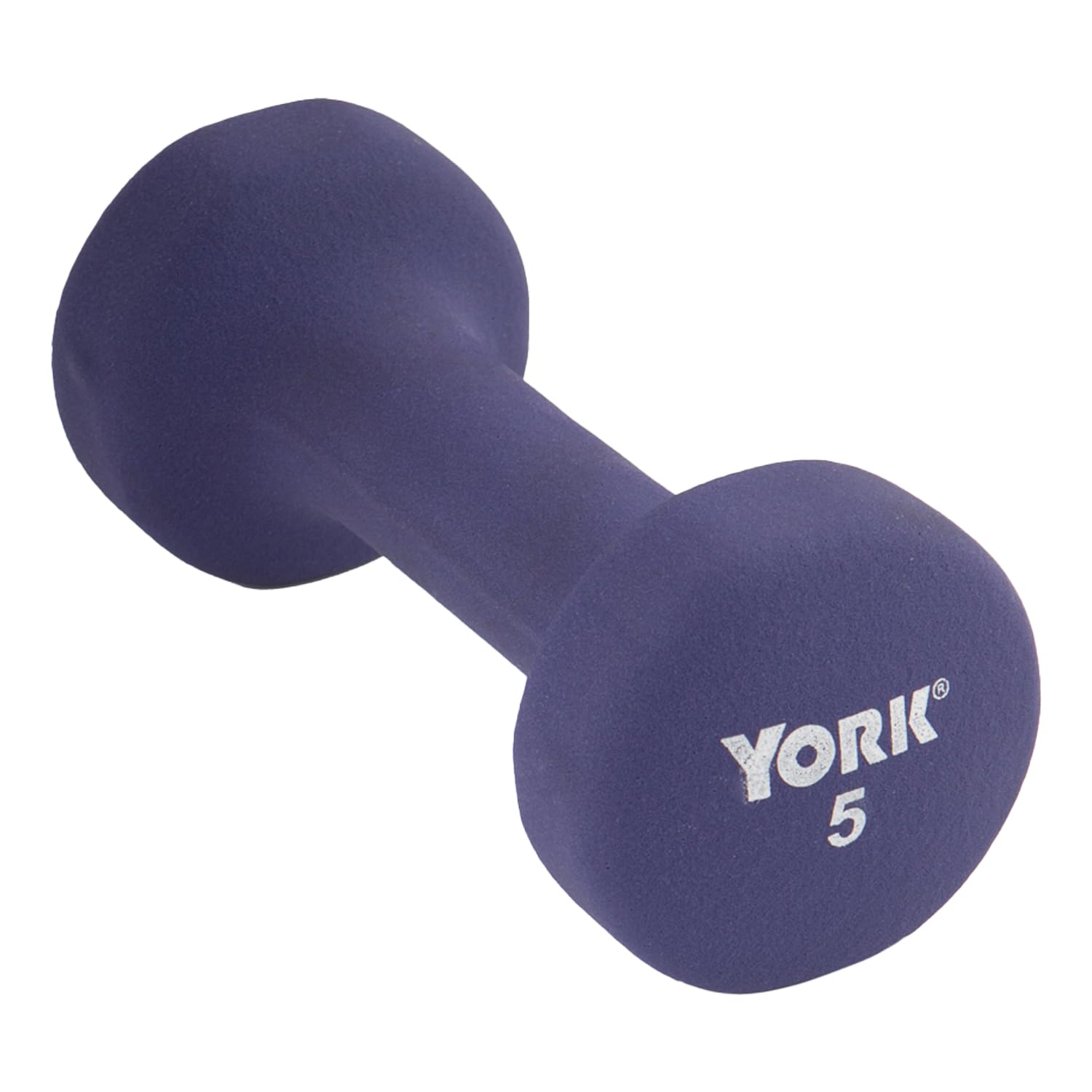 Barbell 5lb Neoprene Fitbell Dumbbell (Single) Anti-Roll Anti-Slip Purple