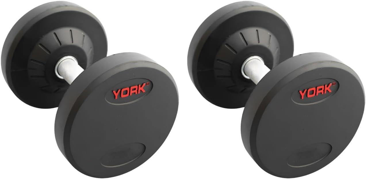 Pro Style Dumbbells 70lb Pair &ndash; Knurled Chrome 30mm, Rubber Coated