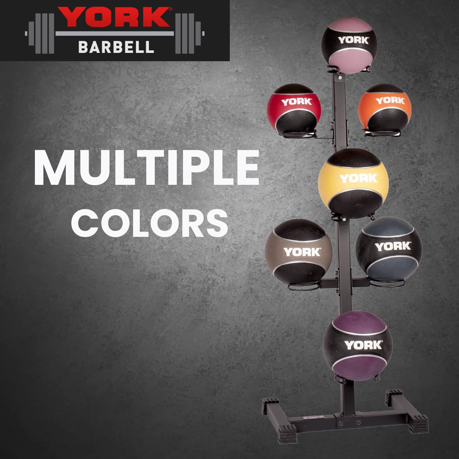 New York 6 lb Two-Tone Medicine Ball | Pink Non-Slip Rubber, Dual Texture Grip York Freeweight