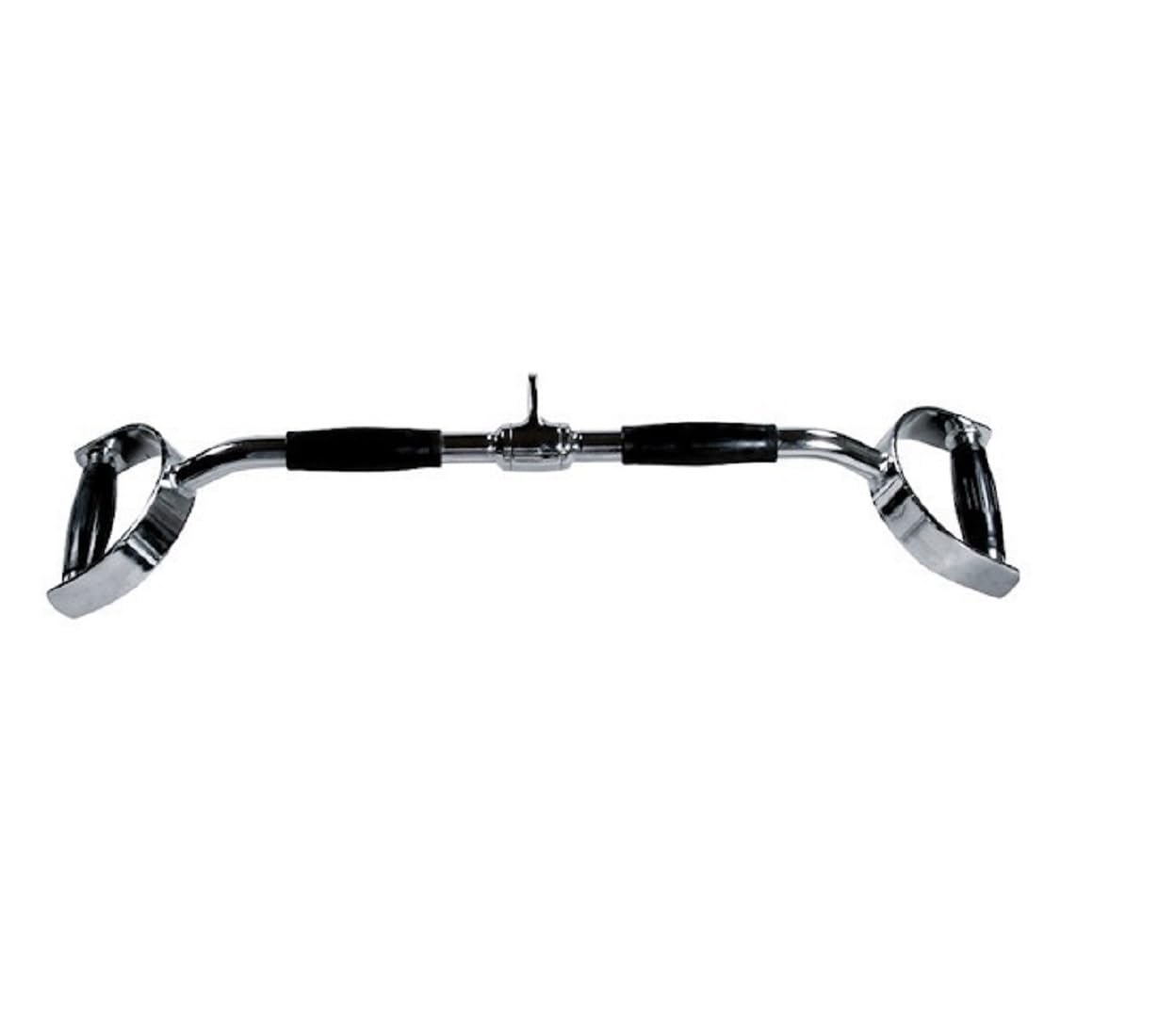 New York 24" Chrome Pro-Style Lat Pulldown Bar (Revolving) w/ Rubber Ergo Grips York Freeweight