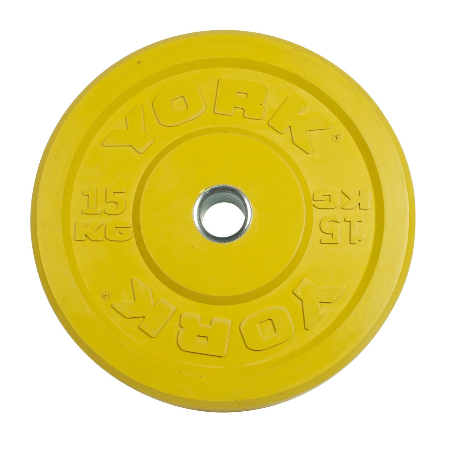 Barbell Yellow 15KG Bumper Plate &ndash; 2&rdquo; Olympic Rubber Training Plate