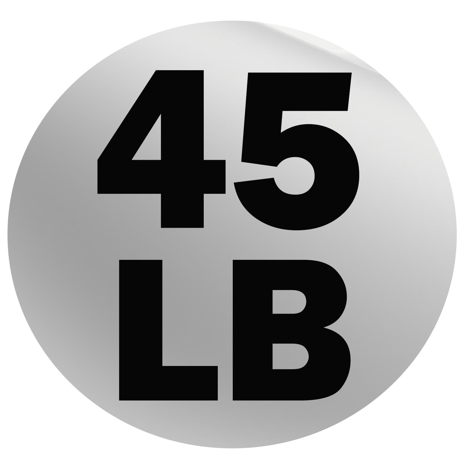 New York Barbell 45 lb Rubber Bumper Plate &ndash; 2&rdquo; Olympic Steel Sleeve, 17.75&rdquo; Dia York Freeweight