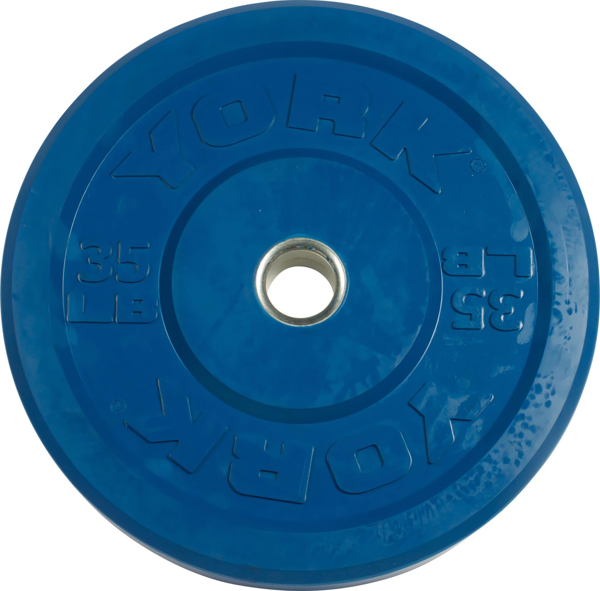 Barbell Blue 35 lb Bumper Plate &ndash; 2&rdquo; Olympic Rubber Training Plate