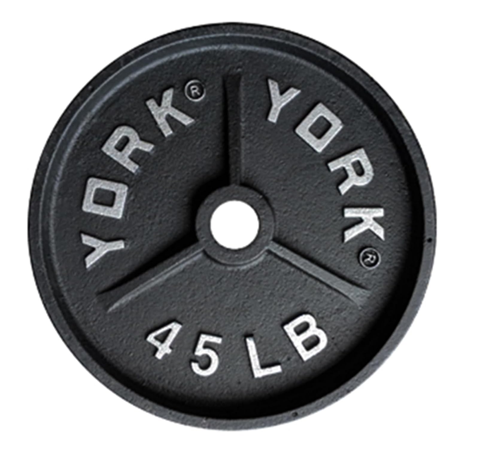 Barbell 45 lb Olympic Deep Dish Weight Plate &ndash; Cast Iron, 2" Hole
