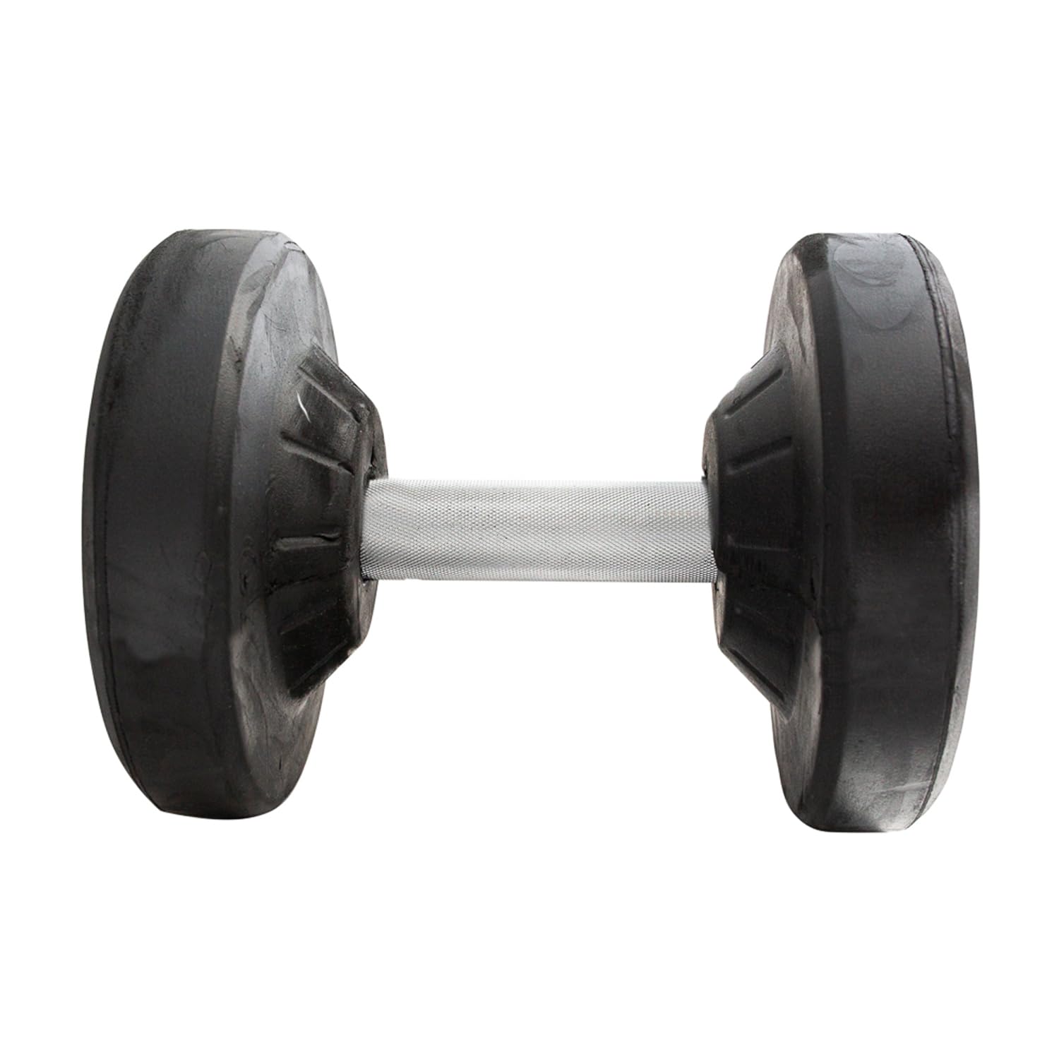 New York Pro Style Dumbbells 25LB Each (Pair) | Rubber Coated | 30mm Knurled York Freeweight