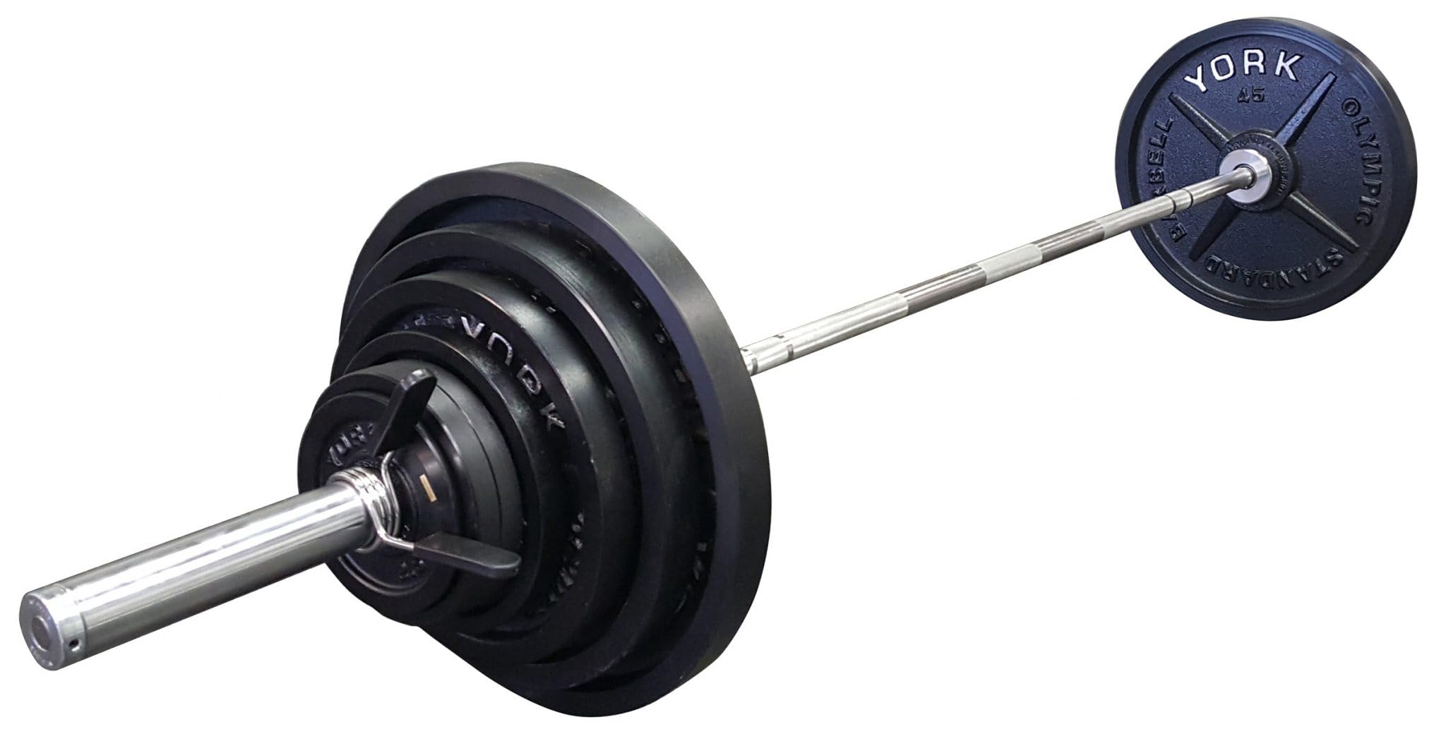 New York Legacy Cast Iron Olympic Plate Set 1500lb Capacity York Freeweight