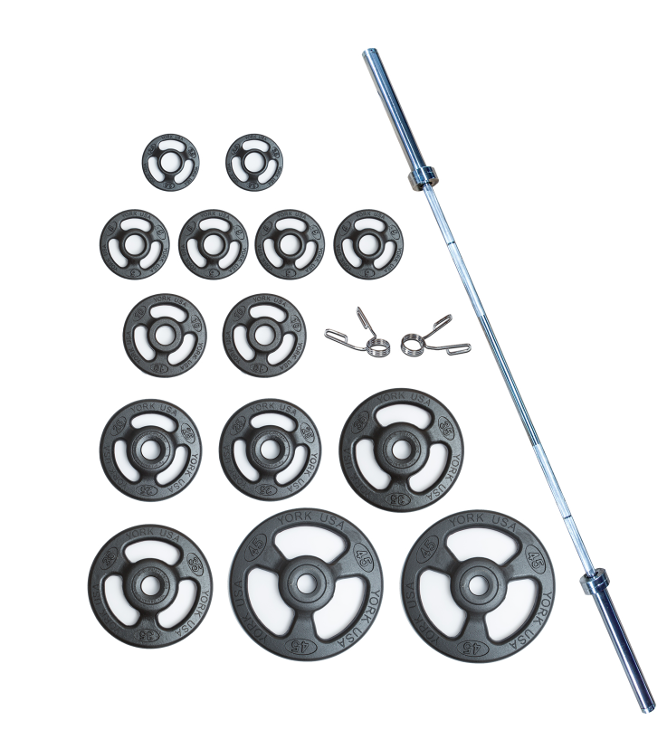 Iso-Grip Steel Olympic 300LB Plate Set 2