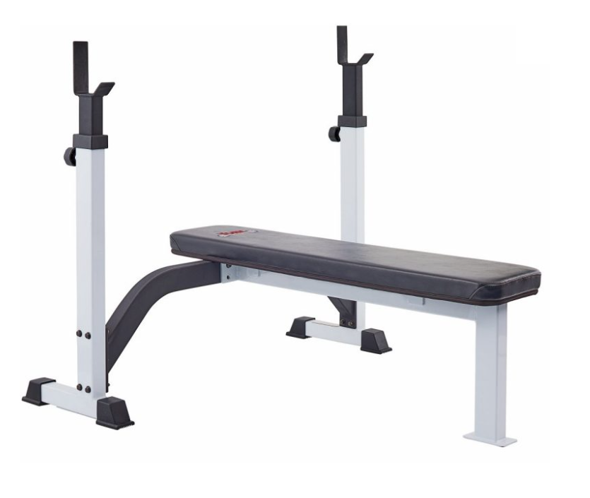 Fitness Training Series Olympic Fixed Flat Bench Press w/ Uprights