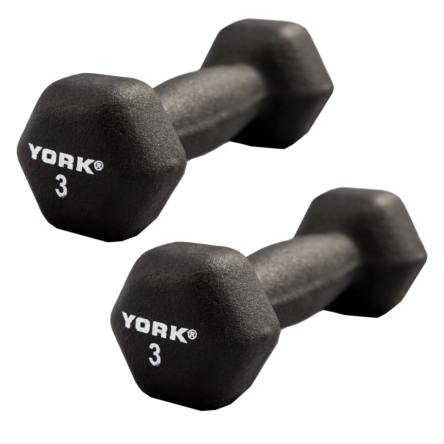 New York Barbell Neoprene Hex Dumbbells 3lb Pair York Freeweight