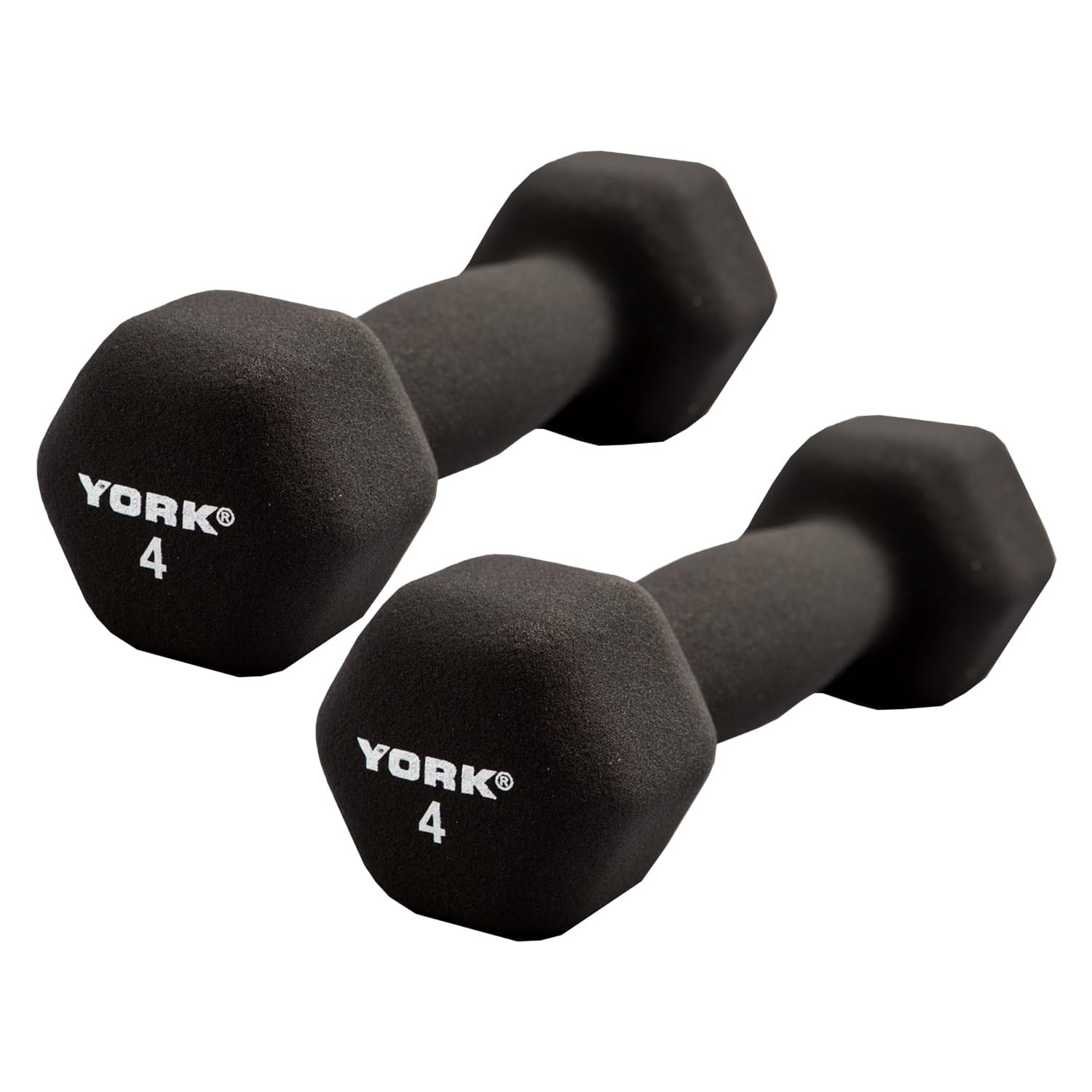 New York Barbell Neoprene Hex Dumbbells 4lb Pair York Freeweight