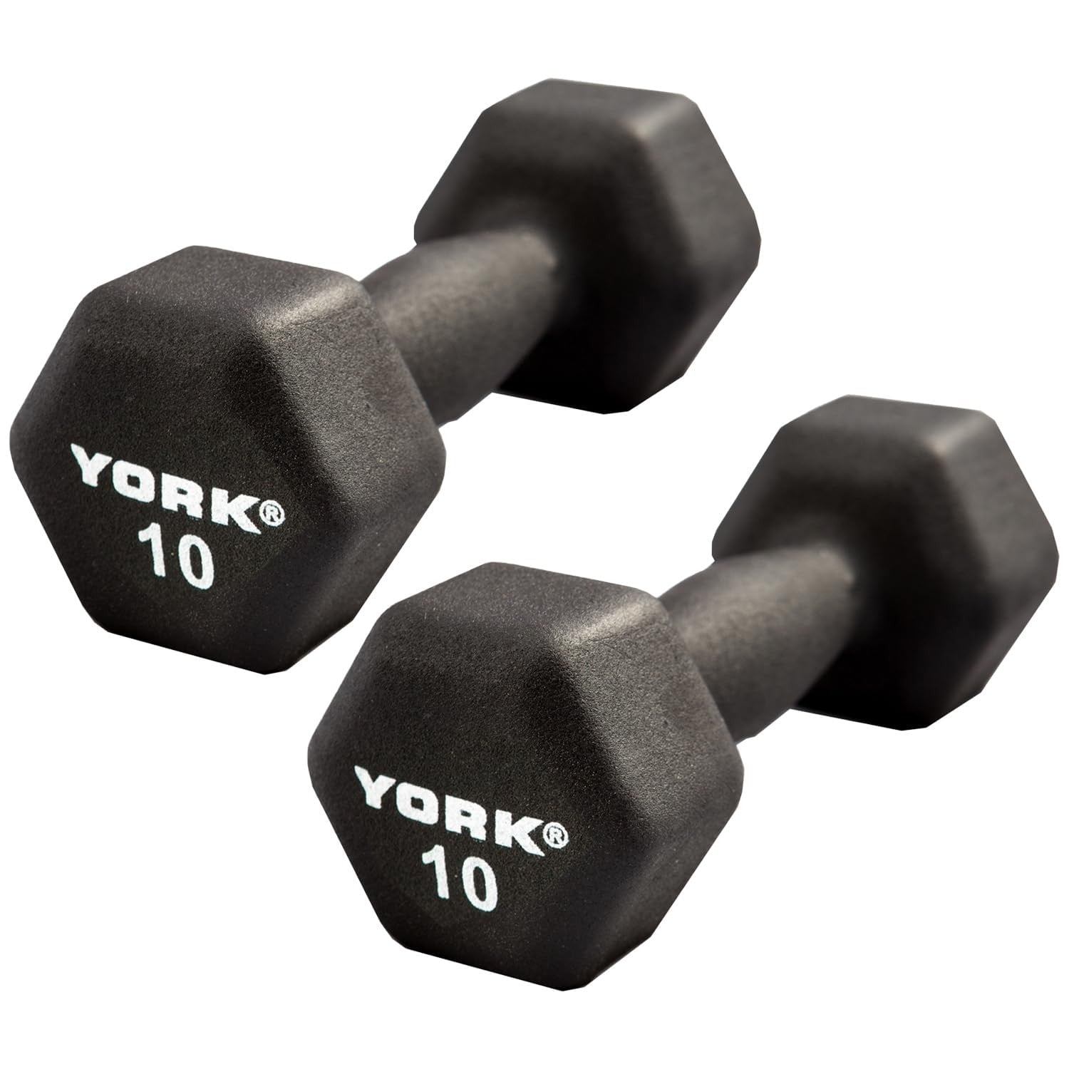 10lb Neoprene Hex Dumbbells (Pair) &ndash; Ergo Handle