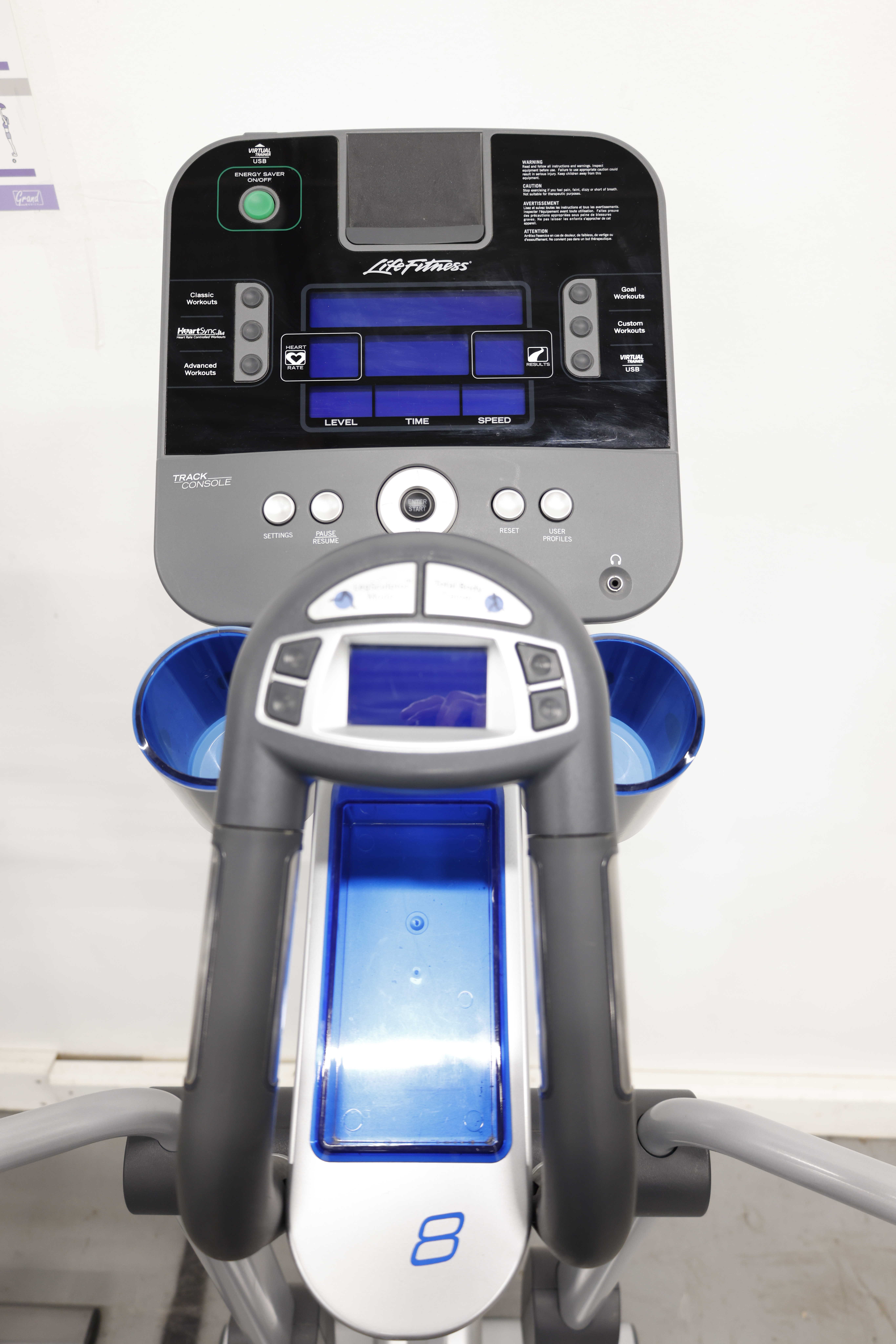 Used Life Fitness X8 Cross Trainer W Track Console X80612 Adjustable Stride Elliptical