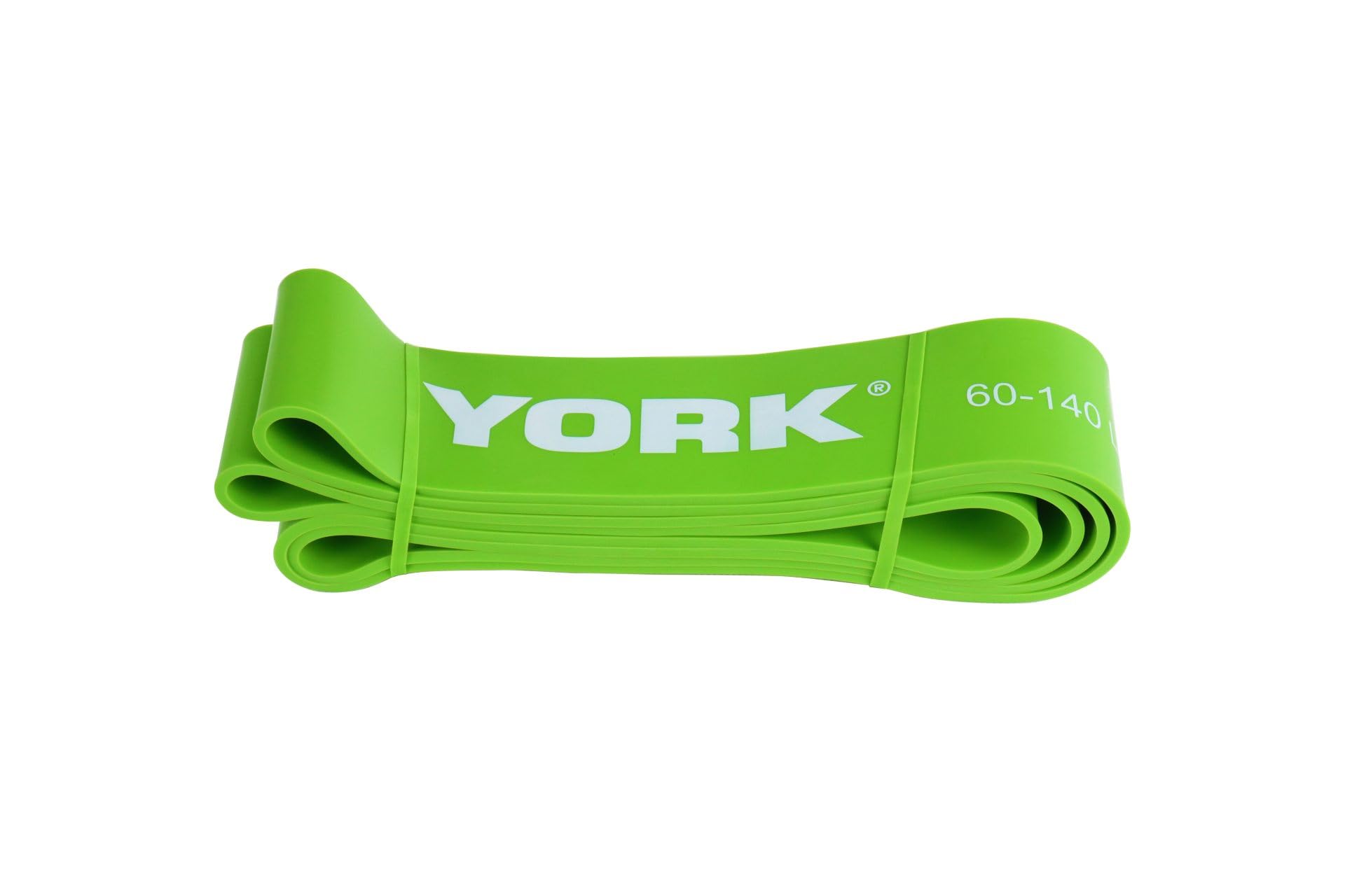 New York Barbell 64mm Pull Up Resistance Band 60–140lbs Light Green – Heavy Duty Fitness Band York Freeweight