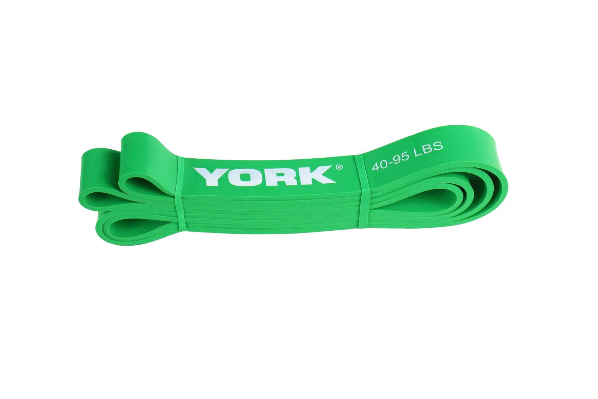 New York Barbell 32mm Pull Up Resistance Band 40–95lbs Green – Heavy Duty Fitness Band York Freeweight