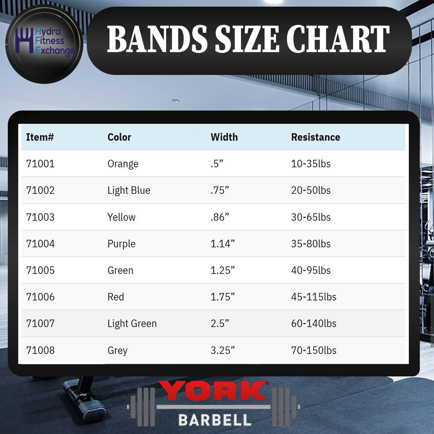 New York Barbell 32mm Pull Up Resistance Band 40–95lbs Green – Heavy Duty Fitness Band York Freeweight