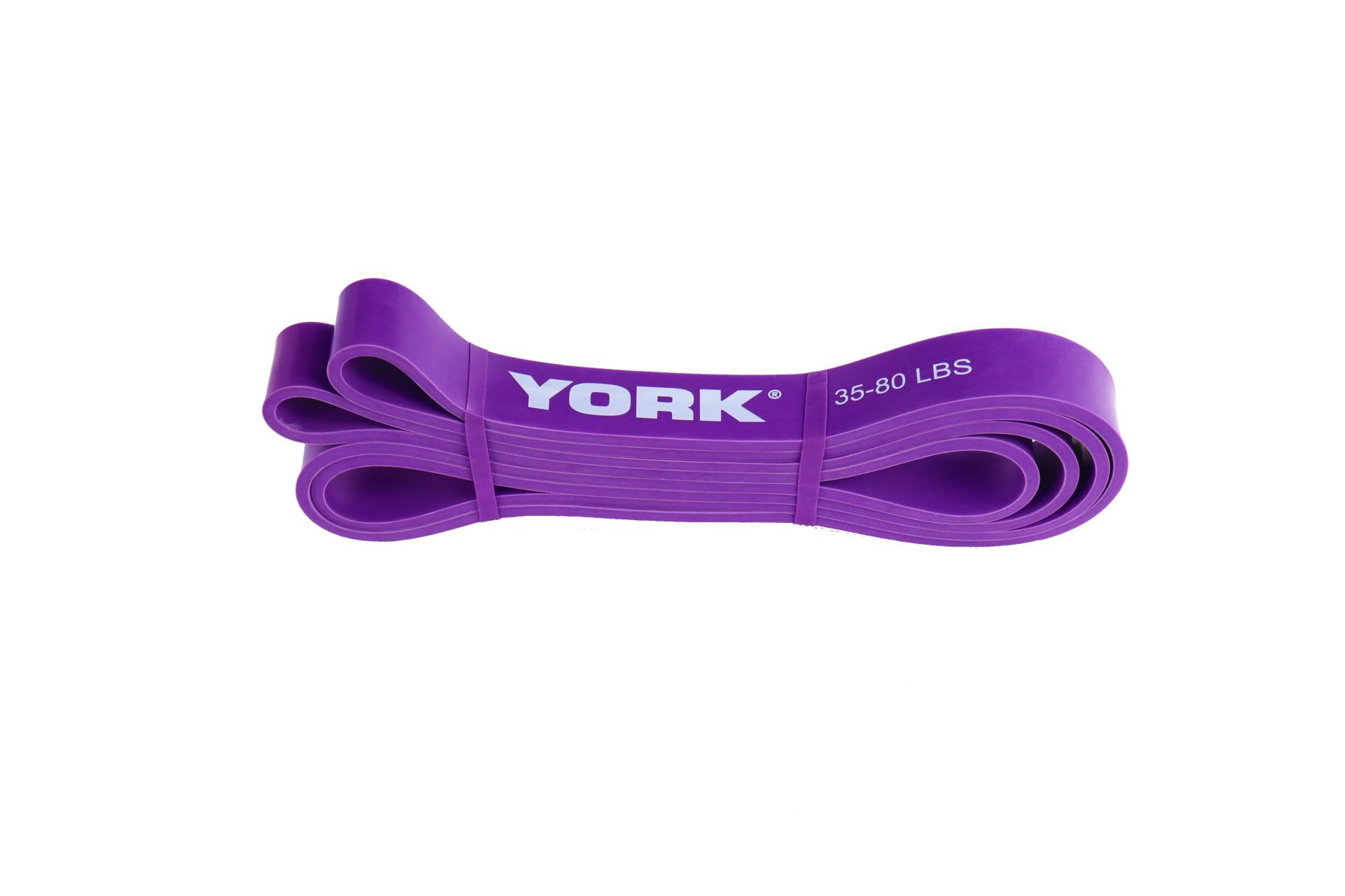 Barbell 29mm Pull Up Resistance Band 35&ndash;80lbs Purple &ndash; Heavy Duty Workout Band