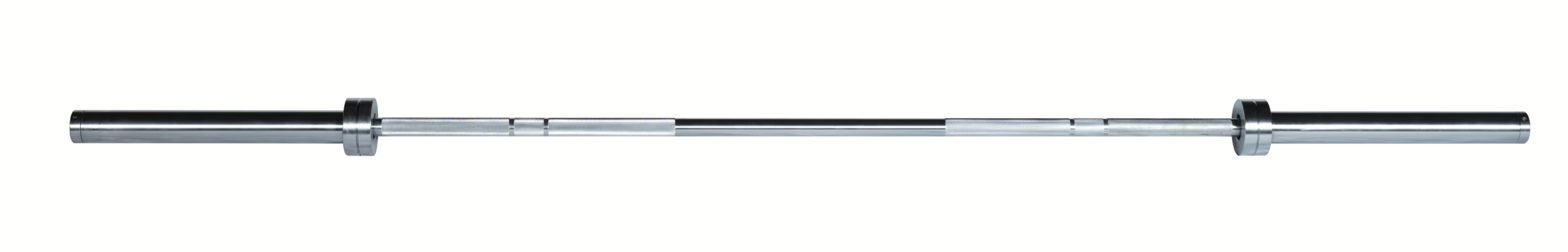 New York Men's North American Chrome Olympic Training Weight Bar – 28 mm, Needle Bearing, 44 lbs York Freeweight