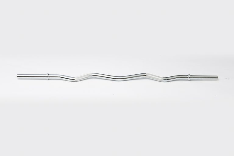 Chrome Curl Bar w/ Fixed Inner Collars &ndash; 45&Prime; Standard Bar