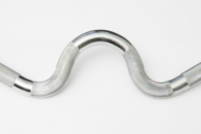 New York Chrome Spin-Lock Super Curl Bar w/ Collars – 42.88″ Standard Bar York Freeweight