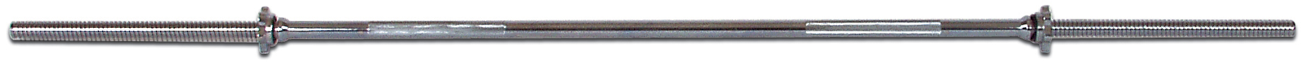 New York 6′ Chrome Spin-Lock Weight Bar w/ Spin-Lock Collars – Standard 1″ Bar York Freeweight