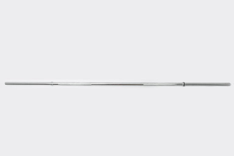 5.5&prime; Chrome Deluxe Weight Bar w/ Fixed Inner Collars &ndash; Standard 1&Prime; Bar