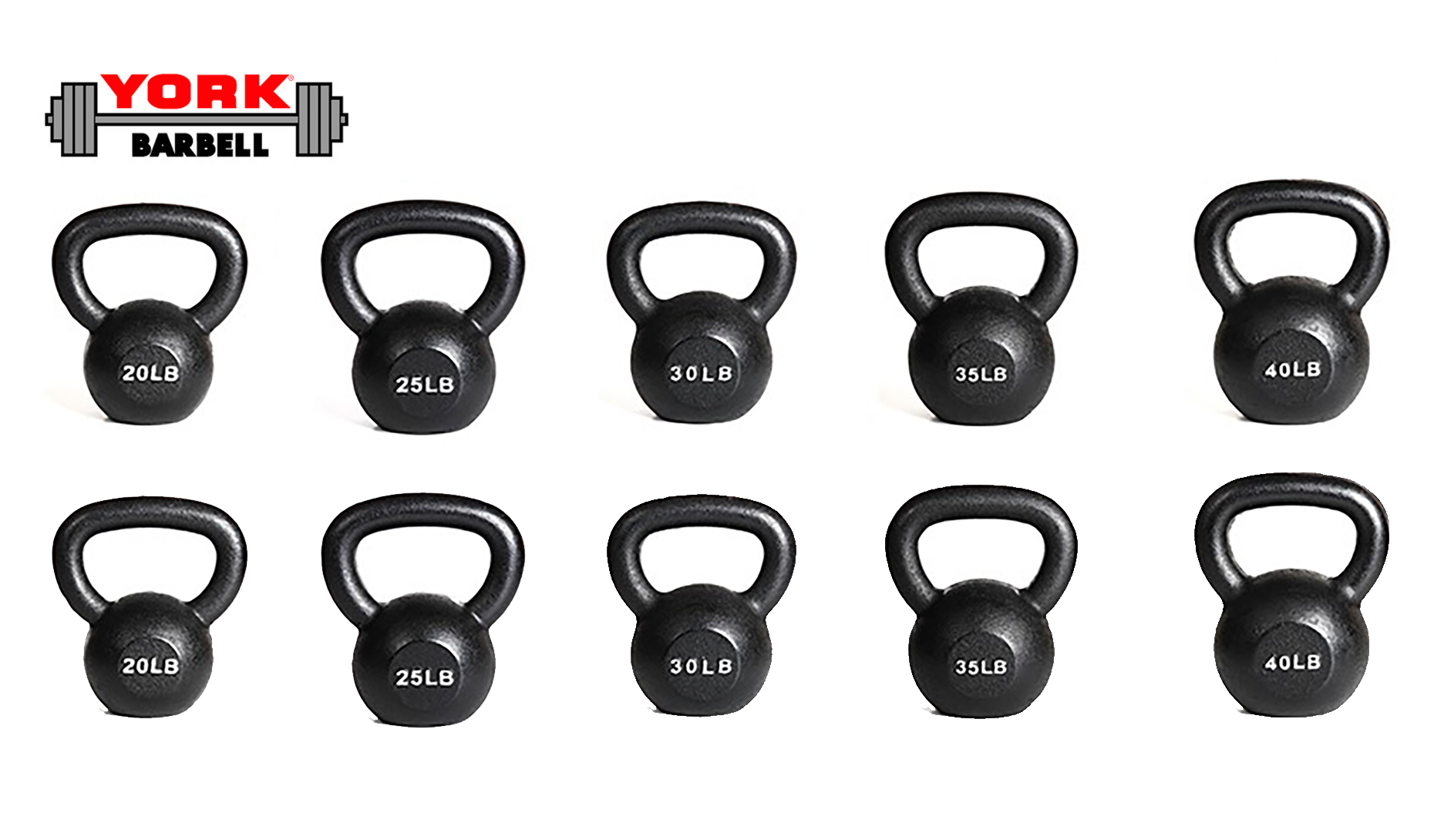 Heavy Kettlebell Package (20&ndash;40 lb, 10-Pack)