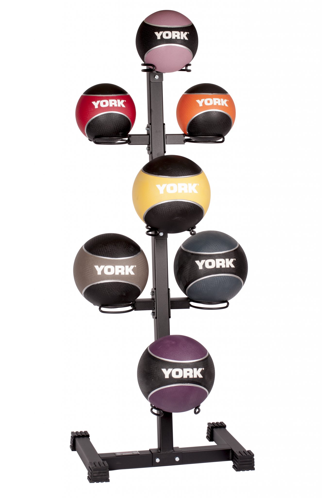7 Ball Vertical Medicine Ball Storage Rack &ndash; Space Saving Gym Organizer