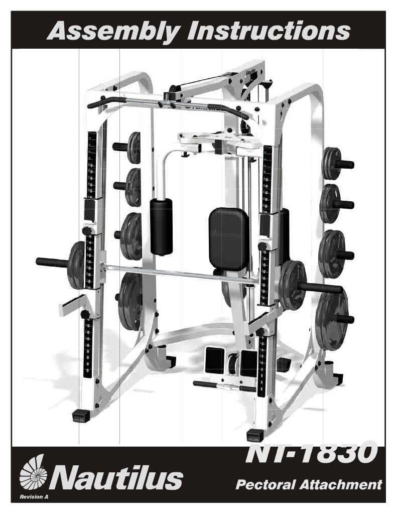 Used Nautilus Residential NT-1800, NT-1810, NT-1820 and NT-1830 Premier Half Cage | Smith Machine w Lat Pulldown Home Gym Strength System