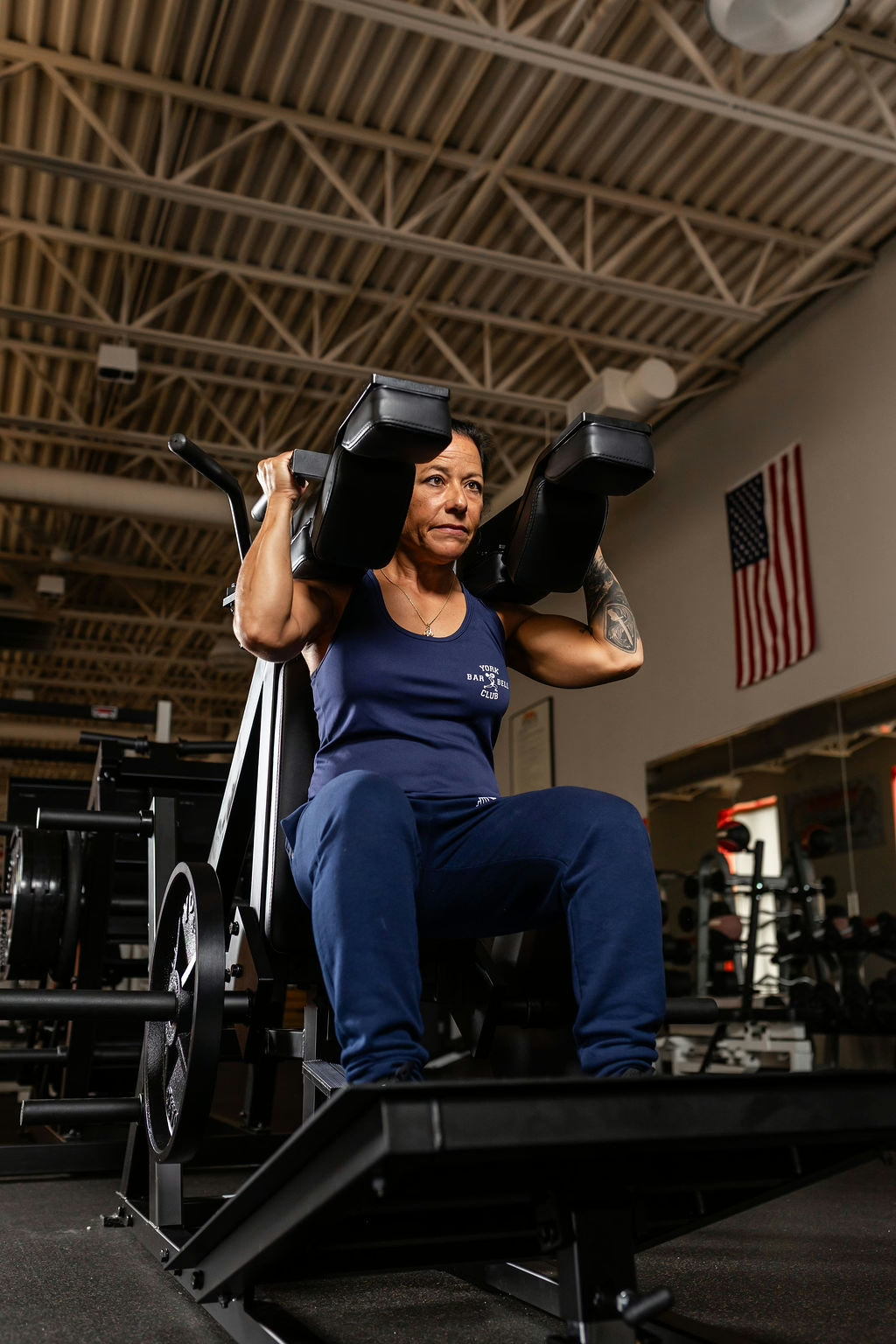 New York STS Power Front Squat Machine York Freeweight