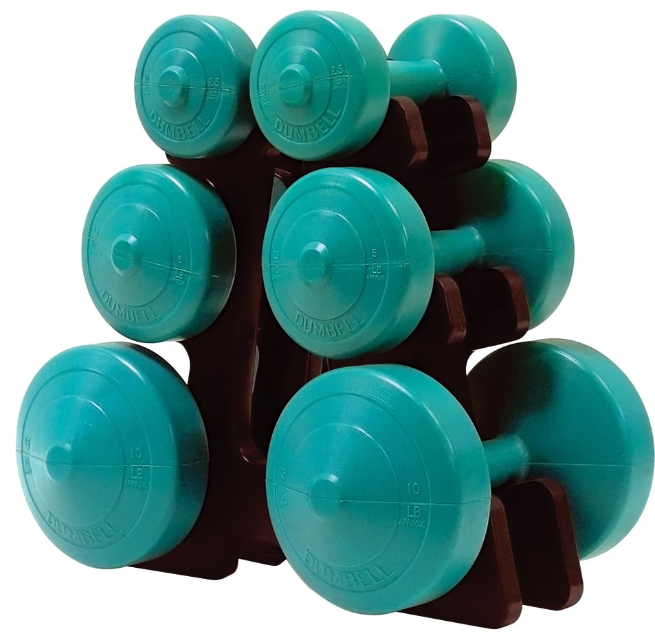 V36 Dumbbell Set with Tree & Exercise Chart