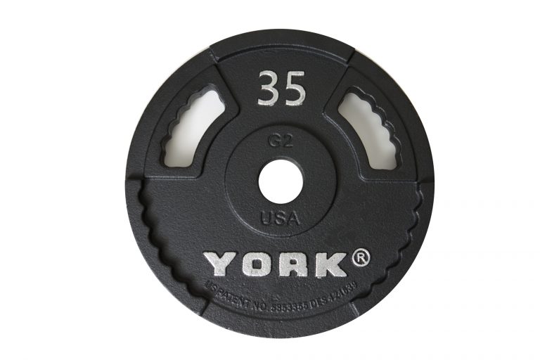 2&Prime; G-2 Cast Iron Olympic Weight Plate 35 lb