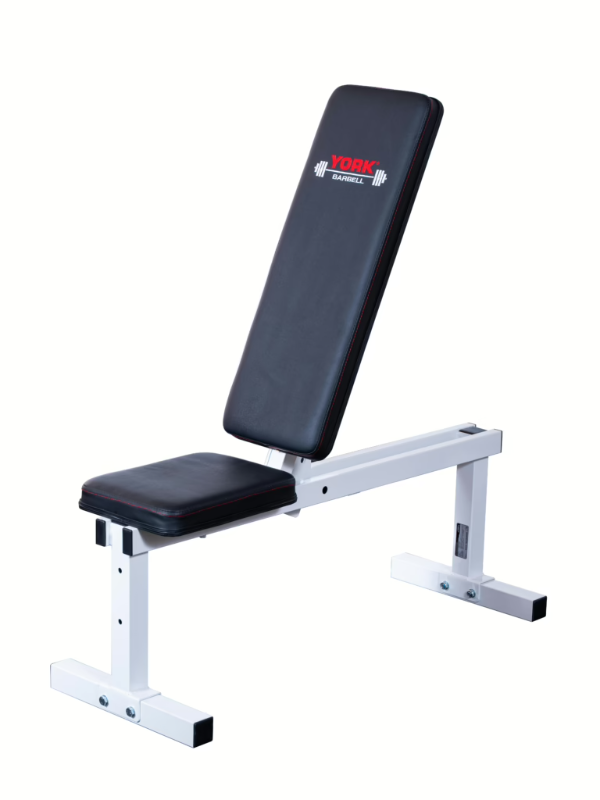 New York Pro Series 205 FI White Adjustable Incline Bench York Freeweight