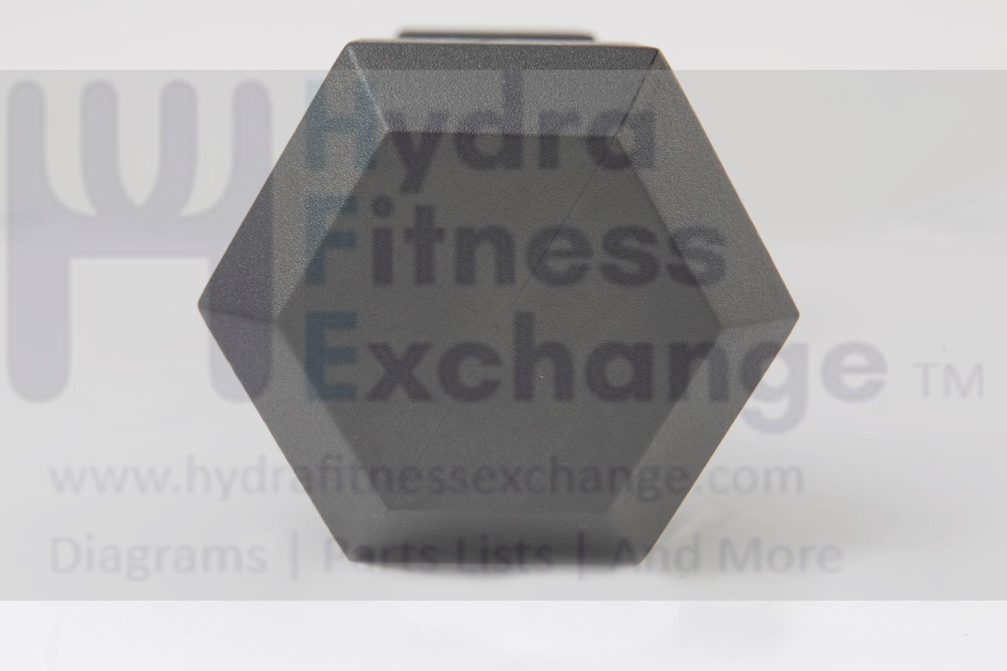 New York Rubber Hex Dumbbell 60lb York Freeweight