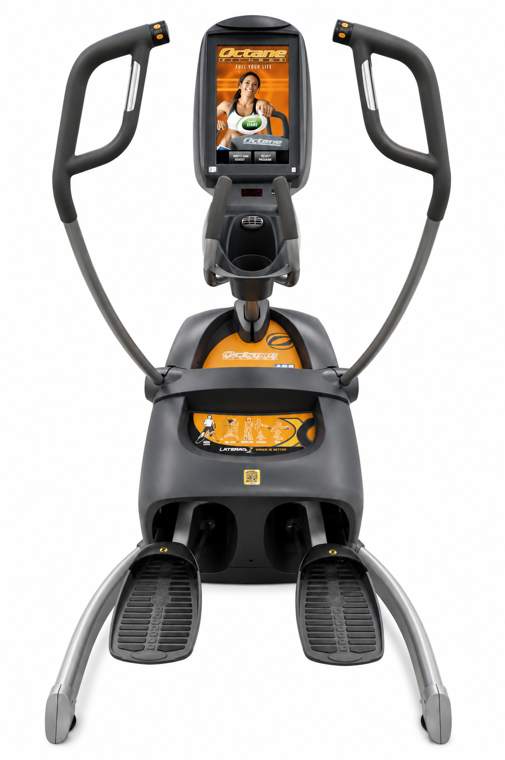 Used Octane Fitness LateralX LX8000 with 15 Inch Touch Screen Console Adjustable Stride Elliptical